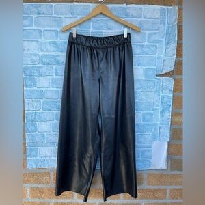 Enza Costa Black Wide Leg Trousers